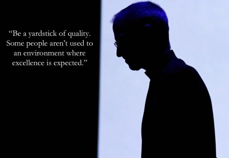 Steve Job: A yardstick of quality