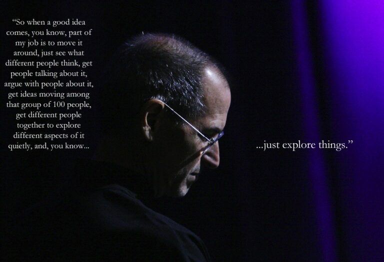 Steve Job: Just explore things